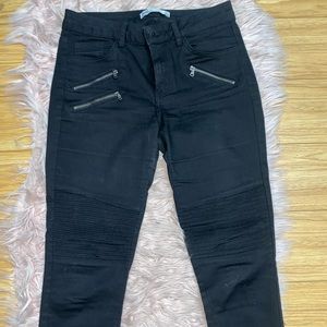 Zara Black Biker Jeans